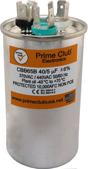 Picture of Capacitor CBB65 40/5uF Class B